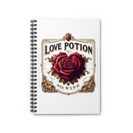 Love Potion No Wine – Wine Journal for Wine Lovers | Elegant Wine-Themed Notebook | Gift for Tastings, Thoughts & Tannins