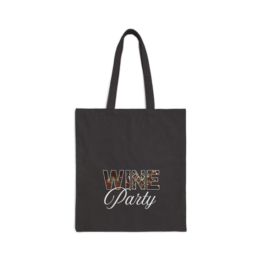Wine Party – Bold Wine Tote Bag | Celebratory Group Design | Fun Gift for Wine Lovers