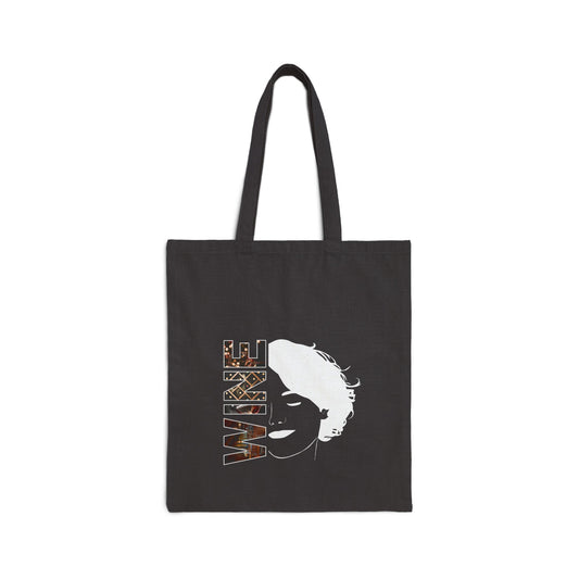 Wine Silhouette – Elegant Wine Tote Bag | Minimalist Woman & Glass Design | Gift for Wine Lovers