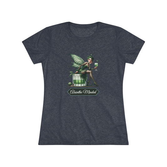 Absinthe Minded – Green Fairy Triblend Tee | Boozy Mischief | Garden of Delights | Slightly Wicked - TheWishBug