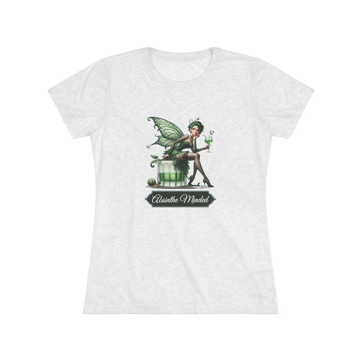 Absinthe Minded – Green Fairy Triblend Tee | Boozy Mischief | Garden of Delights | Slightly Wicked - TheWishBug