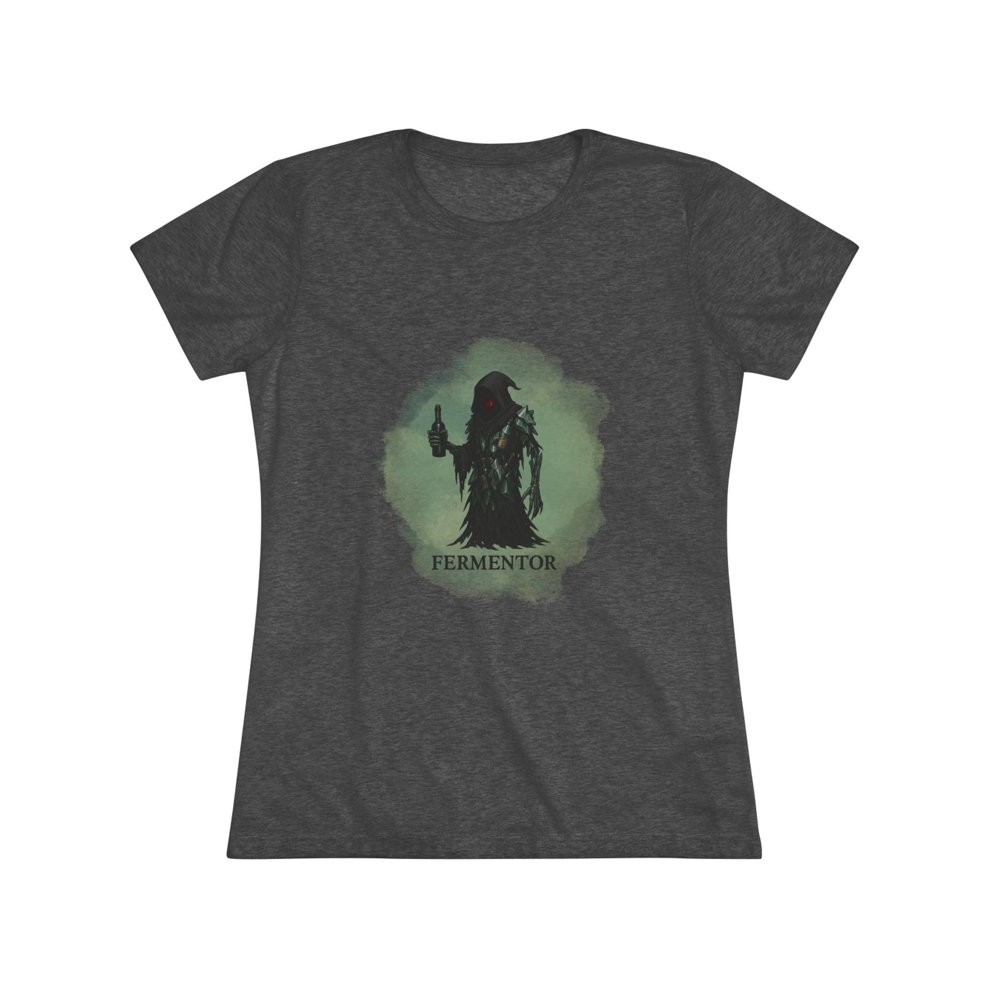 Fermentor – Women’s Triblend Tee | Wine Alchemist Graphic Shirt | Darkly Witty Grape Science - TheWishBug