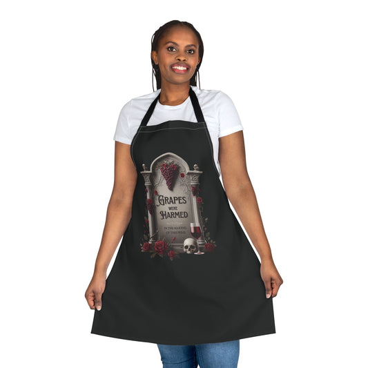 Grapes Were Harmed – Funny Wine Apron | Chef Humor Cooking Gift | Perfect for Wine Lovers Who Stir with Sass - WishBug
