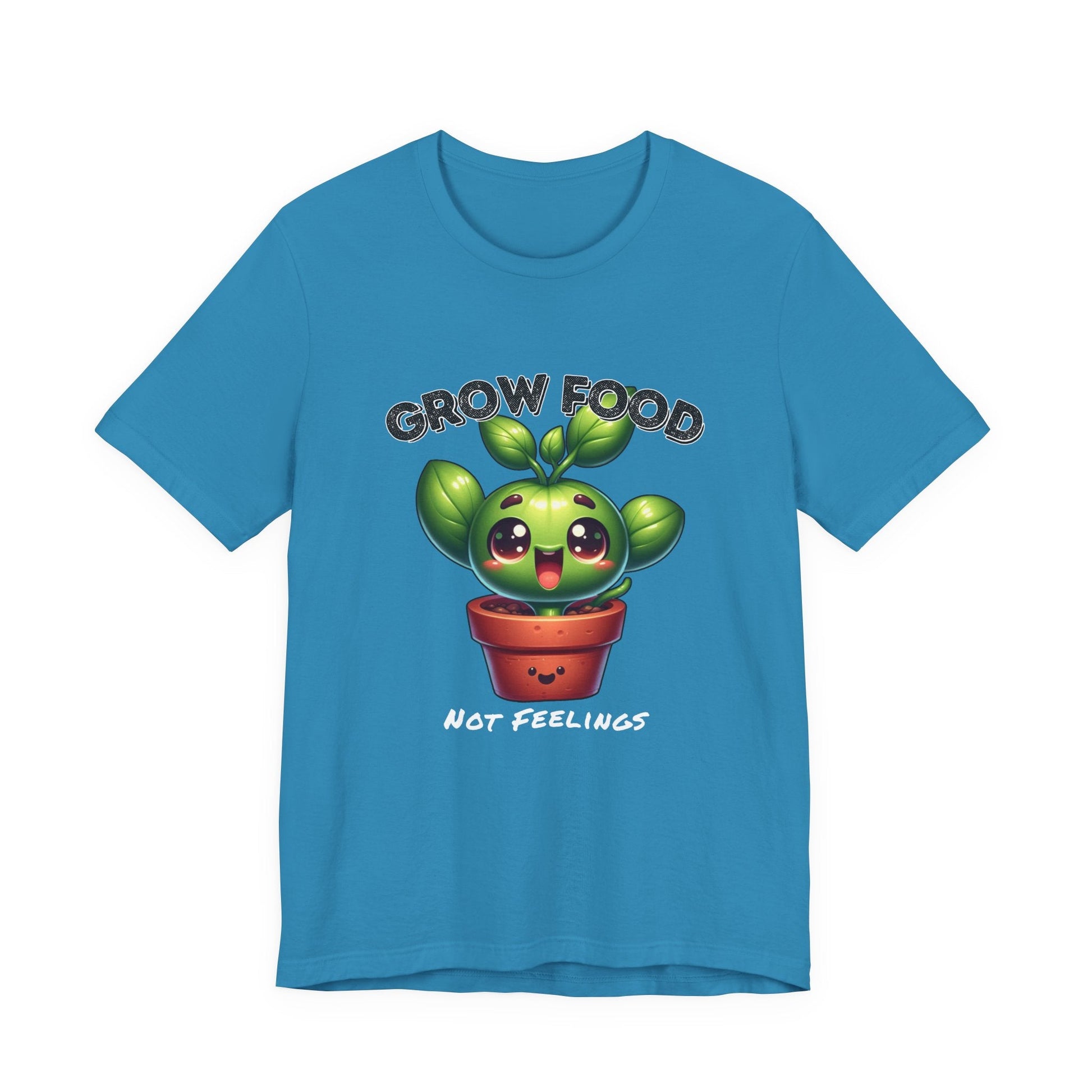 Grow Food, Not Feelings – Cute Garden Sprout Shirt | Herb - Fueled Happiness | Petty & Productive | Emotional Support Compost - TheWishBug