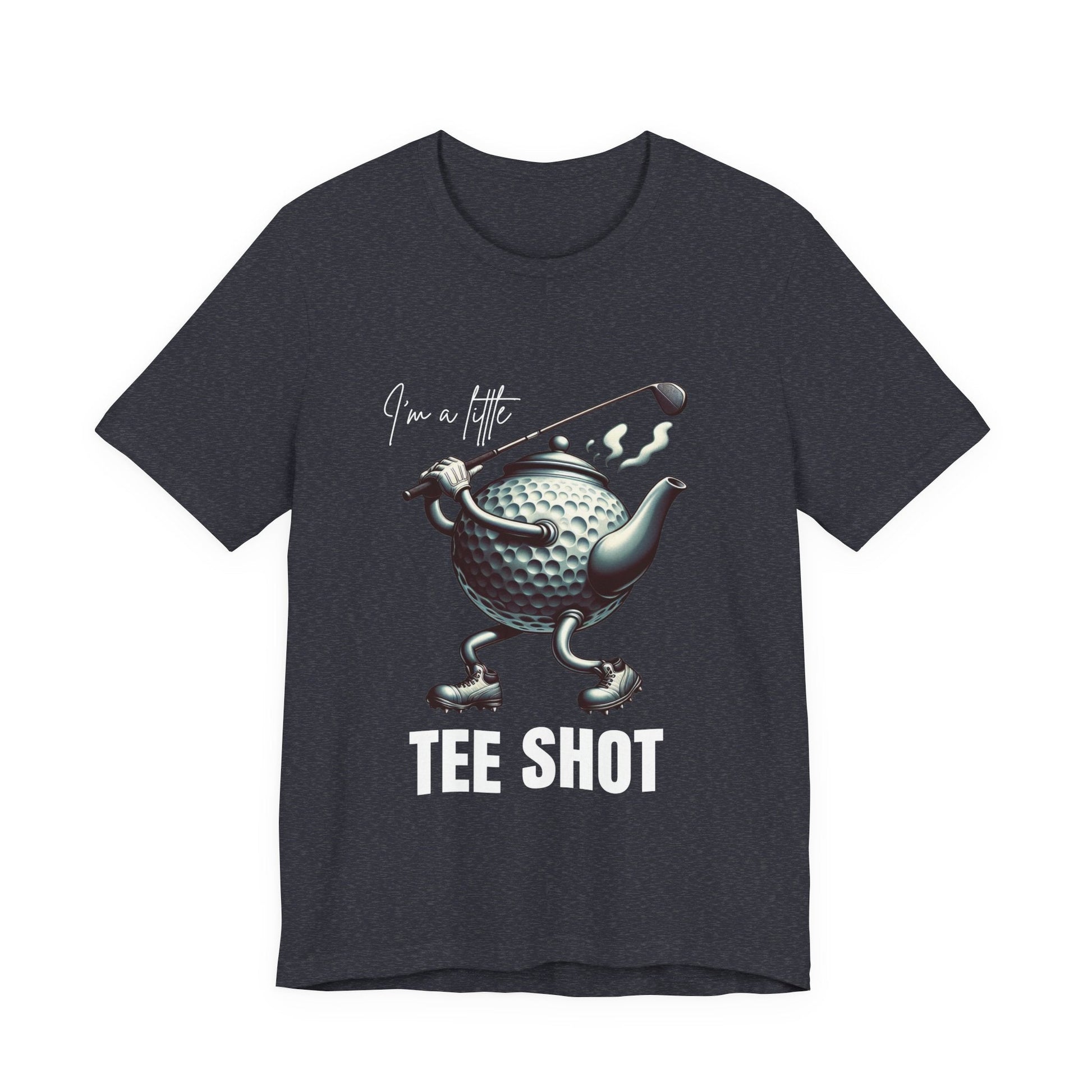 I'm a Little Tee Shot – Funny Golf T-Shirt | Golf Teapot Pun Tee for Him | Quirky Gift for Golfers Who Love a Swing and a Steep - TheWishBug