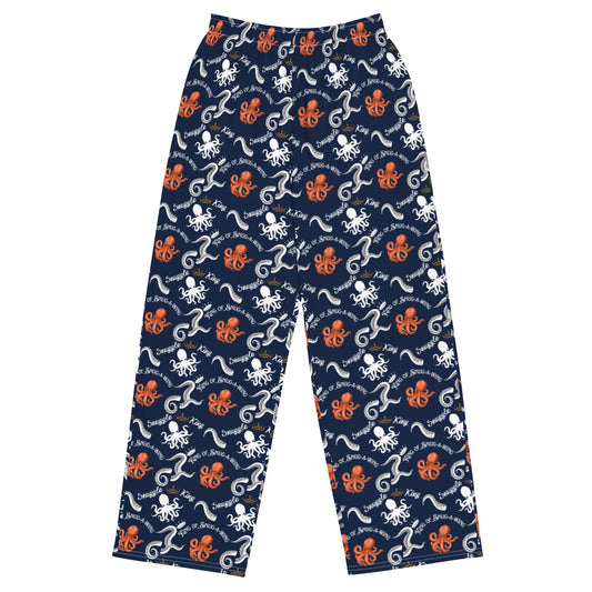 Pajama Pants (Wide - leg) with Pockets - King of Snuggling - TheWishBug