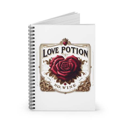 Love Potion No Wine – Wine Journal for Wine Lovers | Elegant Wine-Themed Notebook | Gift for Tastings, Thoughts & Tannins