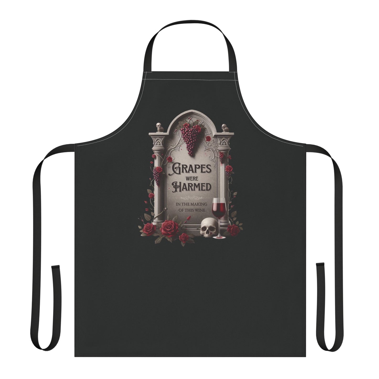 Grapes Were Harmed – Funny Wine Apron | Chef Humor Cooking Gift | Perfect for Wine Lovers Who Stir with Sass