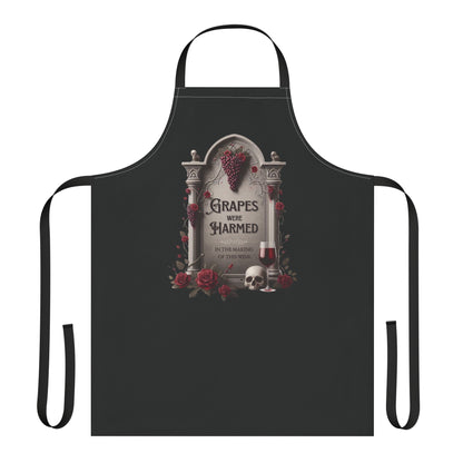 Grapes Were Harmed – Funny Wine Apron | Chef Humor Cooking Gift | Perfect for Wine Lovers Who Stir with Sass