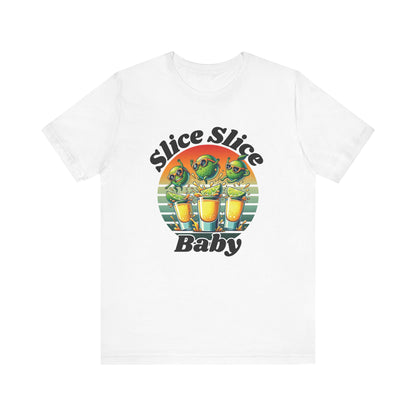 Slice Slice Baby – Funny Tequila T-Shirt | Retro Lime Design | Party Shirt for Adults | Cocktail Tee