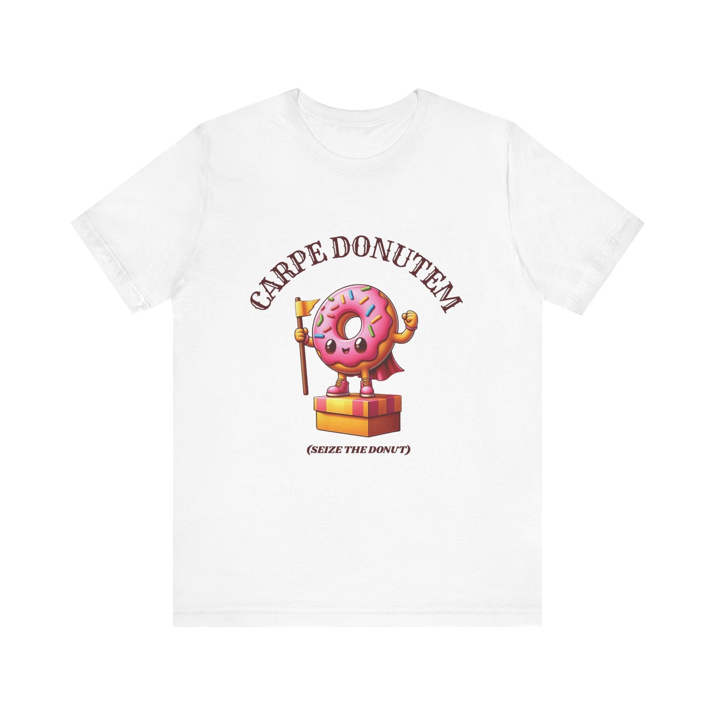 Carpe Donutem – Funny Unisex T-Shirt | Seize the Donut Shirt | Donut Lover Tee | Sweet Tooth Humor Shirt for Adults