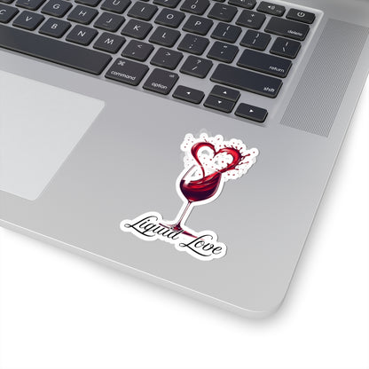 Liquid Love – Romantic Wine Sticker | Valentine’s, Date Night, or Just Because | Adorable Gift for Wine Lovers