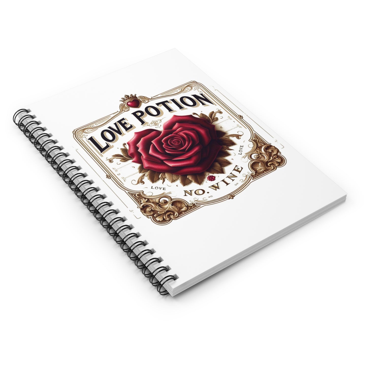 Love Potion No Wine – Wine Journal for Wine Lovers | Elegant Wine-Themed Notebook | Gift for Tastings, Thoughts & Tannins