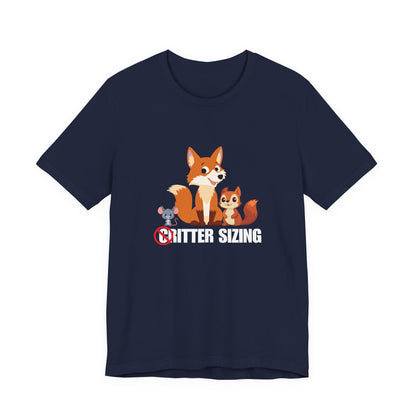 No Critter Sizing –  Judging Graphic Tee | Clever Animal Wordplay Shirt | Anti-Criticism Humor