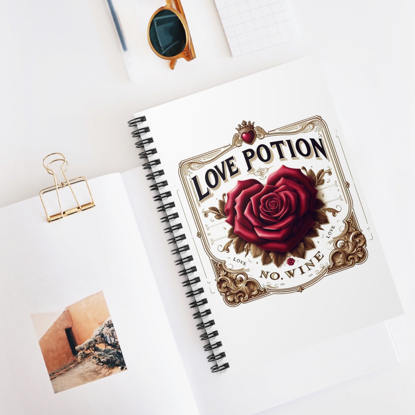 Love Potion No Wine – Wine Journal for Wine Lovers | Elegant Wine-Themed Notebook | Gift for Tastings, Thoughts & Tannins