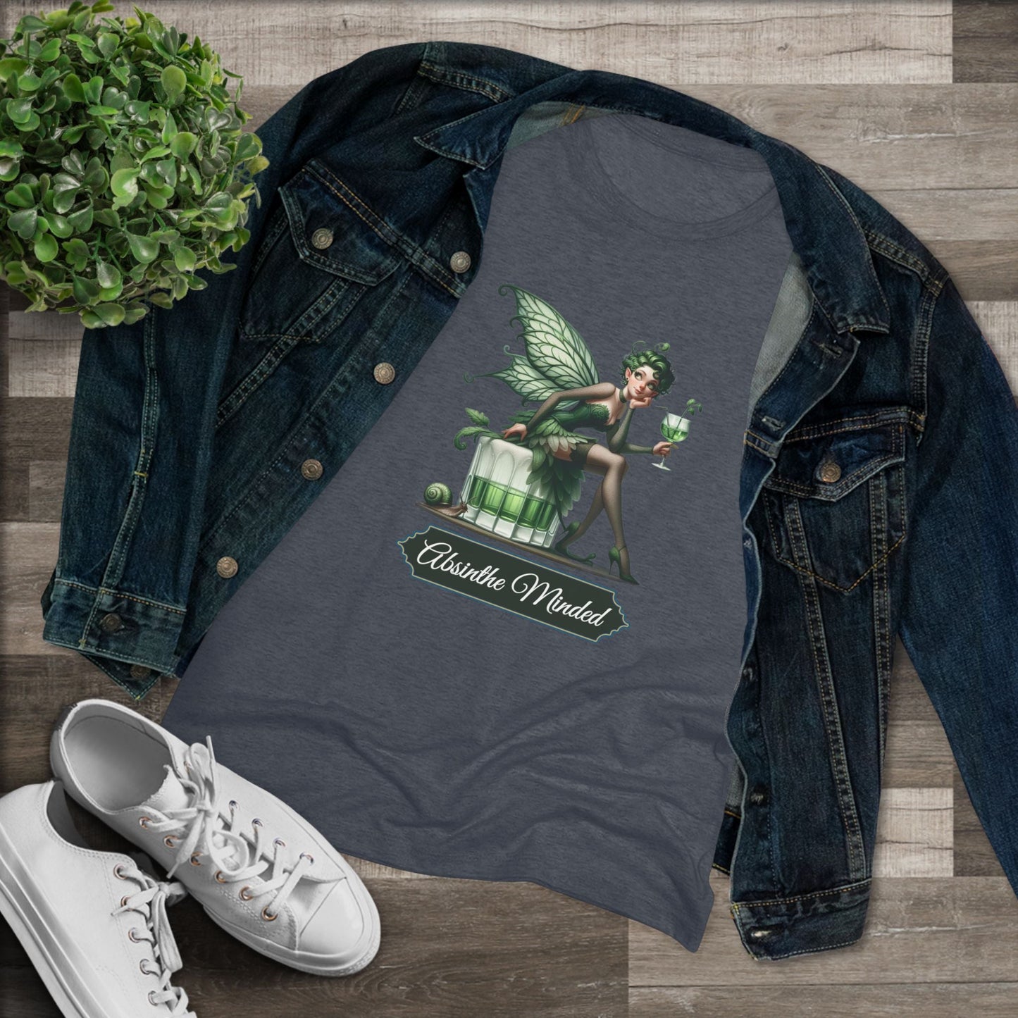 Absinthe Minded – Green absinthe fairy shirt | Boozy Mischief | Garden of Delights | Slightly Wicked - WishBug
