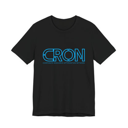 CRON – Corporate Resource Optimization Network Tee | Funny Work Shirt | Digital Despair Uniform | Innovation Through Suffering - TheWishBug