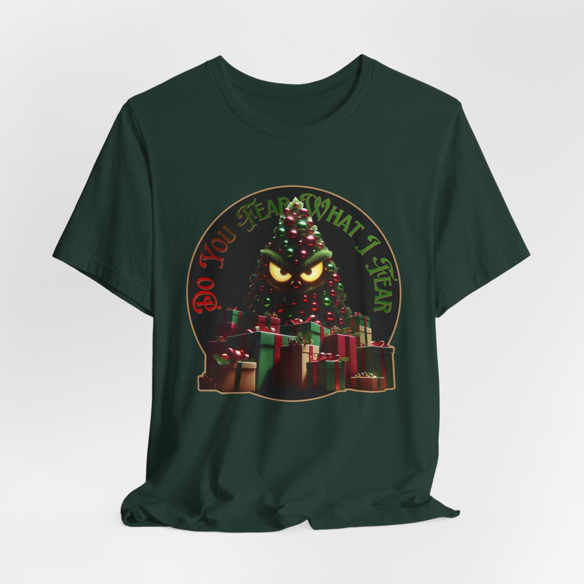 Do You Fear What I Fear – Sinister Holiday Tree T-Shirt - WishBug