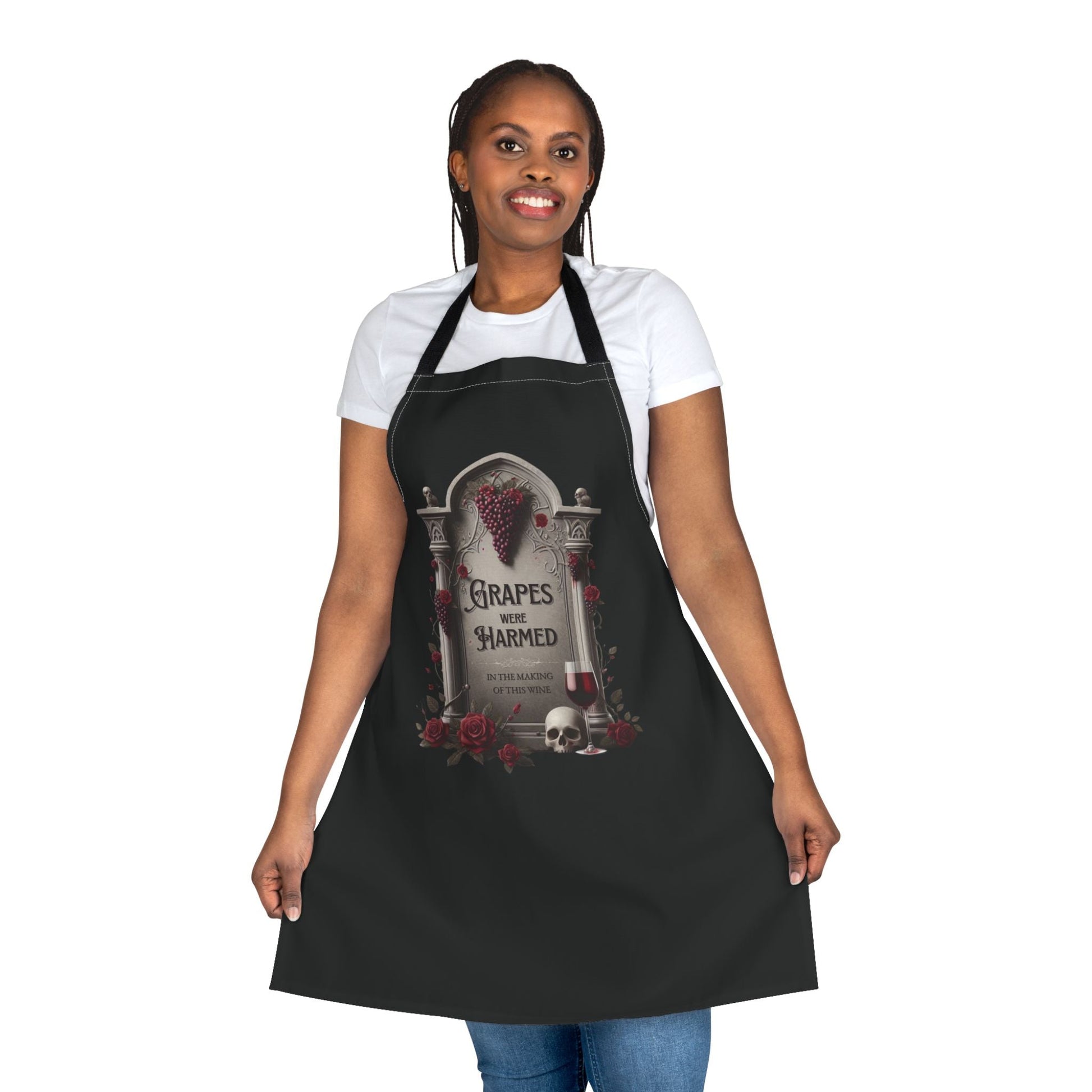 Grapes Were Harmed – Funny Wine Apron | Chef Humor Cooking Gift | Perfect for Wine Lovers Who Stir with Sass - WishBug
