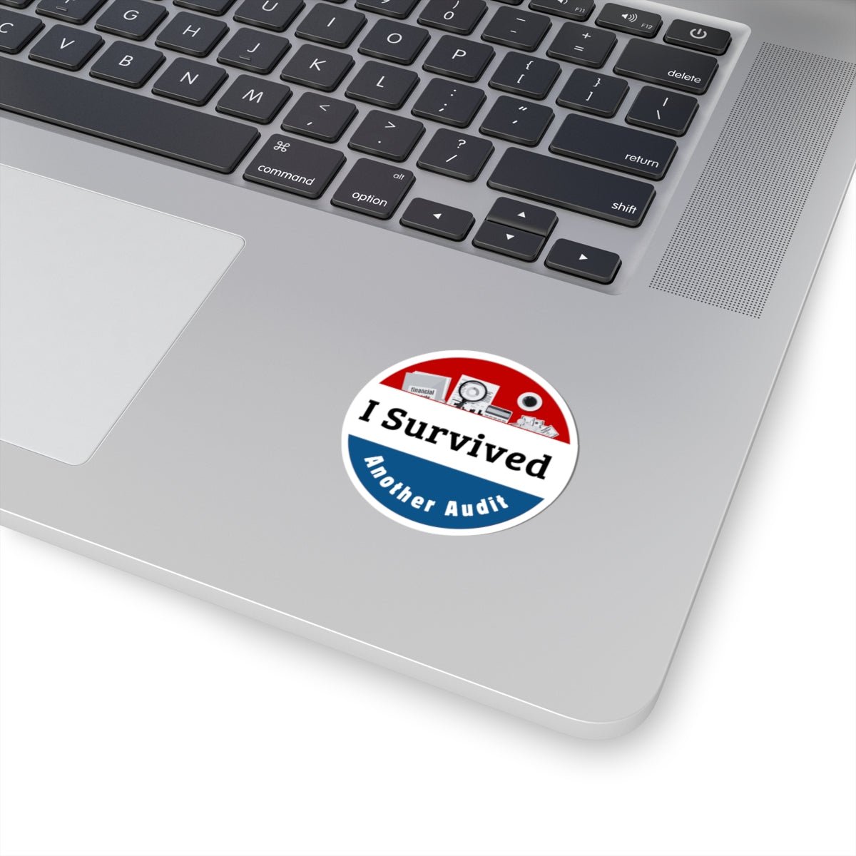 I Survived Another Audit – Funny Compliance Sticker | Banking & Finance Humor | Work Badge Decal - TheWishBug