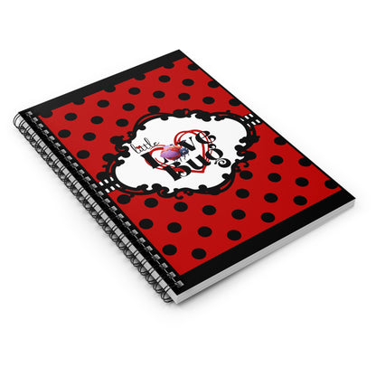 Little Love Bug – Polka Dot Journal | Cute Gift for Love Doodles, Valentine’s Day, or Just - Because Notes - TheWishBug