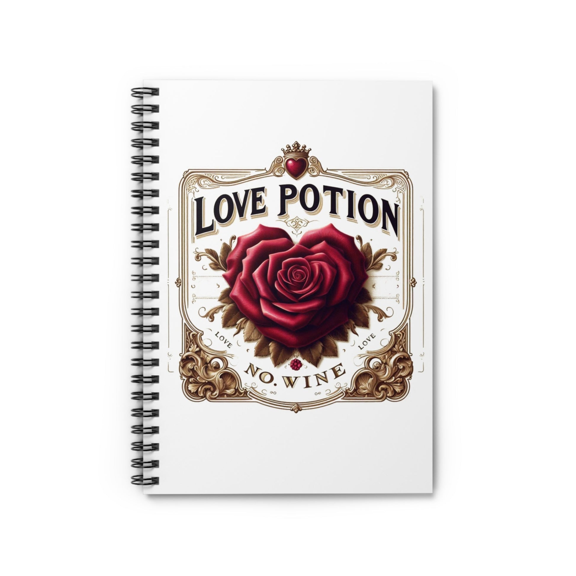 Love Potion No Wine – Wine Journal for Wine Lovers | Elegant Wine - Themed Notebook - WishBug