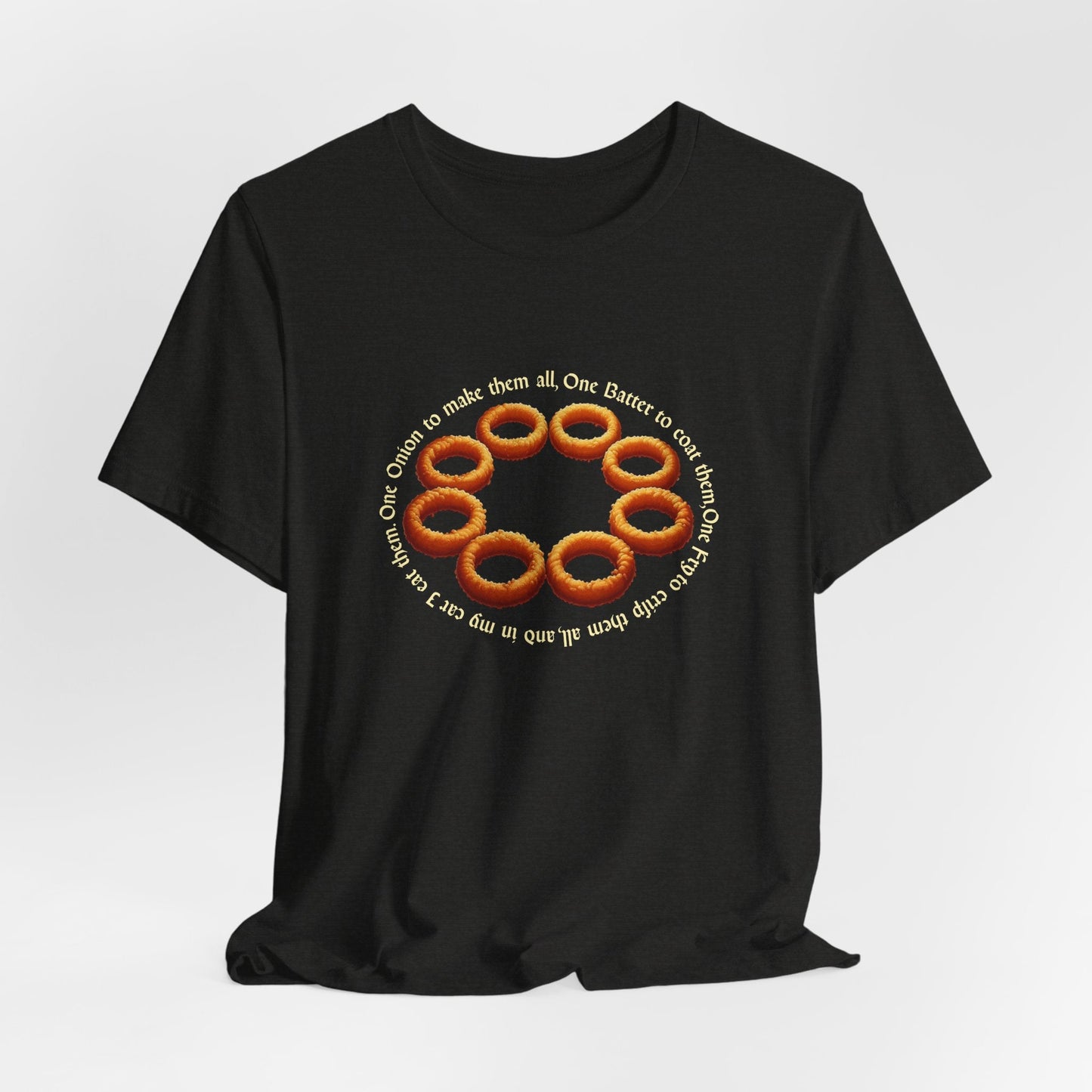 One Onion to Rule Them All – Funny Onion Ring T-Shirt | Fellowship of the Fried | Crunch Quest Tee | Food Fantasies - WishBug