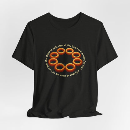 One Onion to Rule Them All – Funny Onion Ring T-Shirt | Fellowship of the Fried | Crunch Quest Tee | Parody Food Shirt - TheWishBug