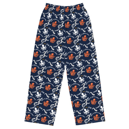 Pajama Pants (Wide - leg) with Pockets - King of Snuggling - TheWishBug