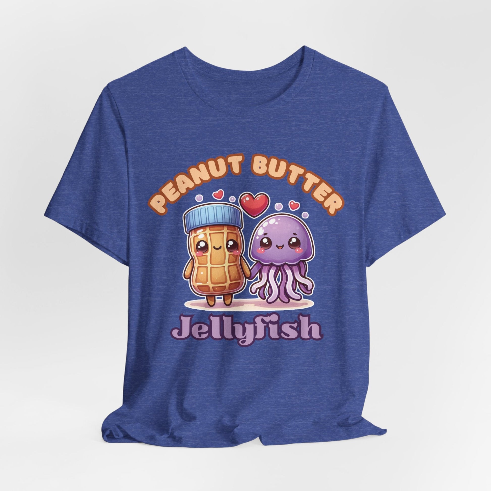Peanut Butter Jellyfish – Spread with Love T-Shirt | My Tentacle Romance | Pantry Meets Ocean | food pun t-shirt - WishBug