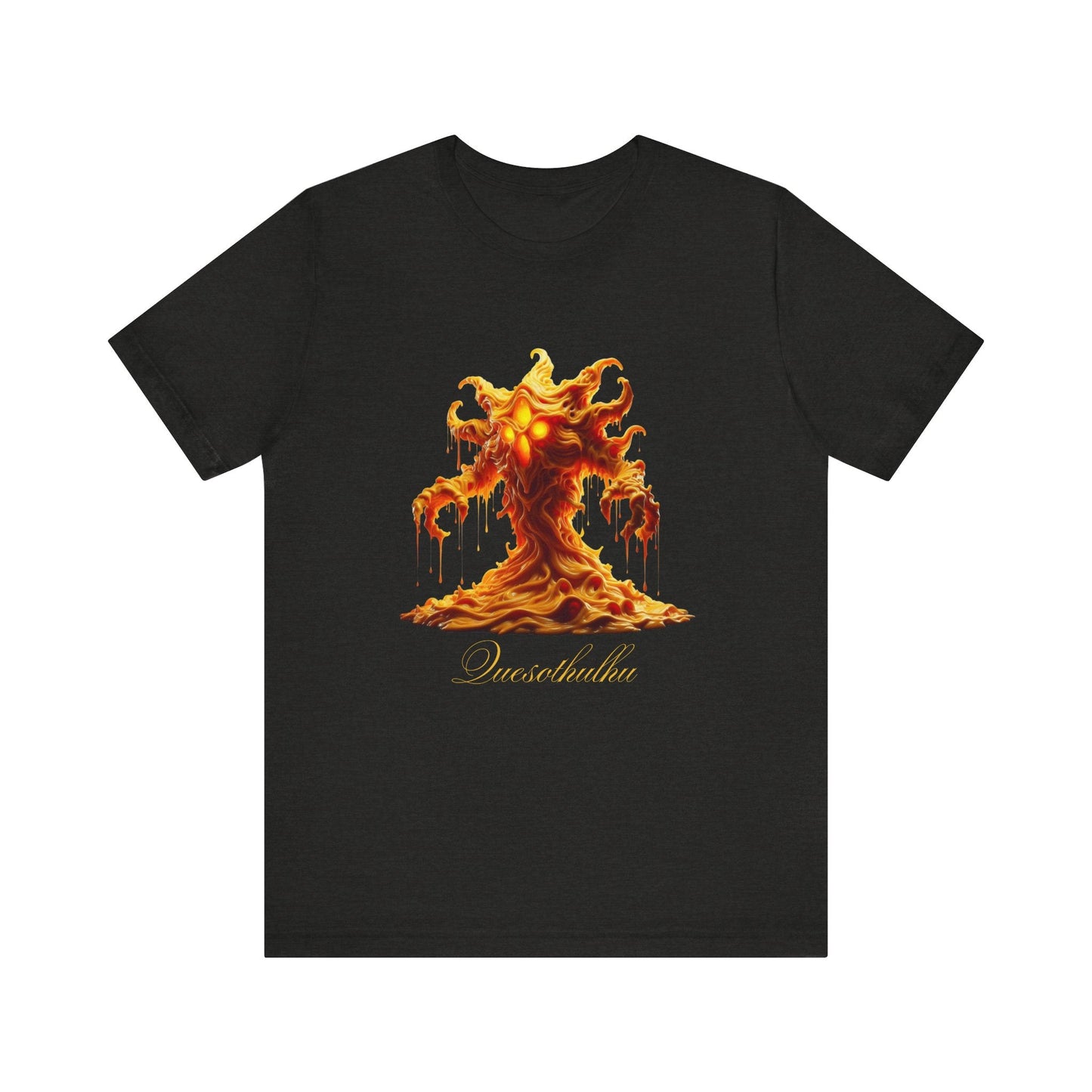 Quesothulhu – Cosmic Cheese Horror Shirt | Lovecraft - Inspired Funny Food Tee | Cheddar Eldritch Chaos Unisex T-Shirt - TheWishBug