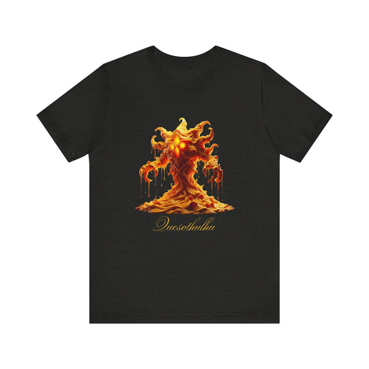 Quesothulhu – Cosmic Cheese Horror Shirt | Lovecraft - Inspired Funny Food Tee | Cheddar Eldritch Chaos Unisex T-Shirt - TheWishBug