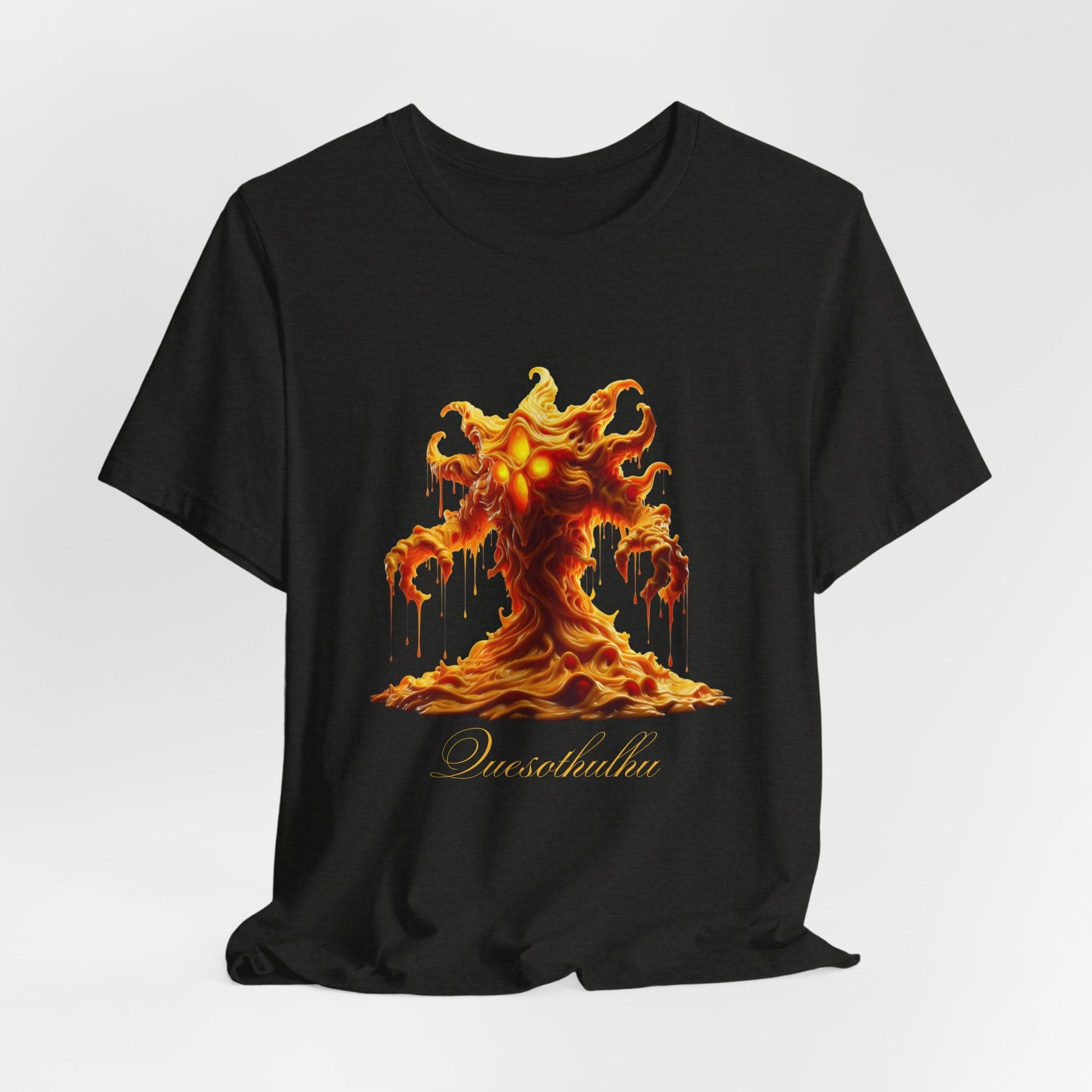 Quesothulhu – Cosmic Cheese Horror Shirt | Lovecraft - Inspired Funny Food Tee | Cheddar Eldritch Chaos Unisex T-Shirt - TheWishBug