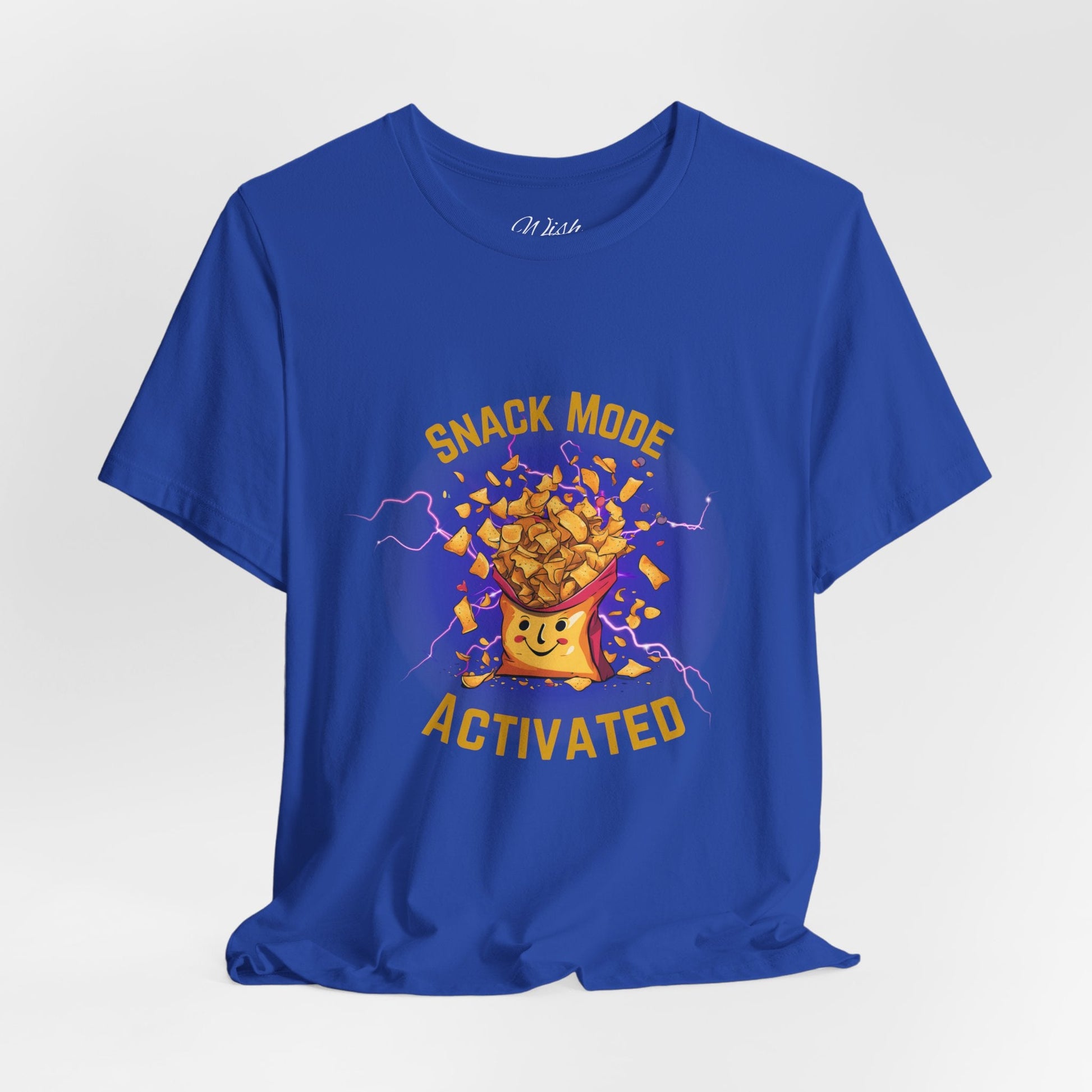 Snack Mode Activated - Funny Snack Lover Shirt | Foodie Chaos Tee | Midnight Munchies Humor | Adult Snack Attack Top - WishBug