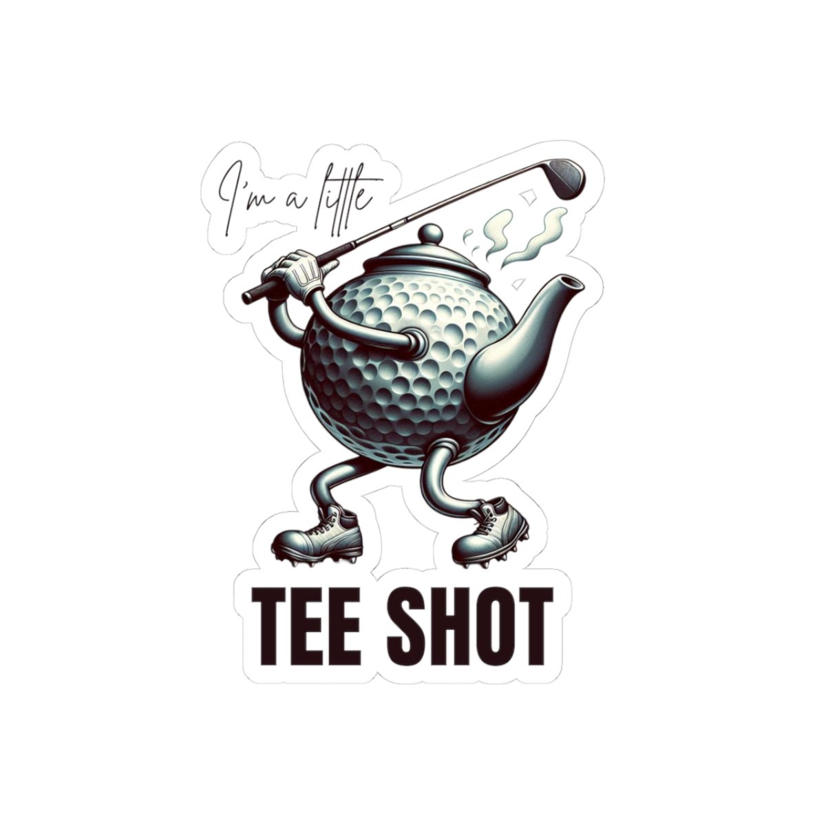 Tee Shot – Funny Golf Sticker | Humorous Sports Vinyl Decal | Golf Gift | Weekend Warriors - TheWishBug