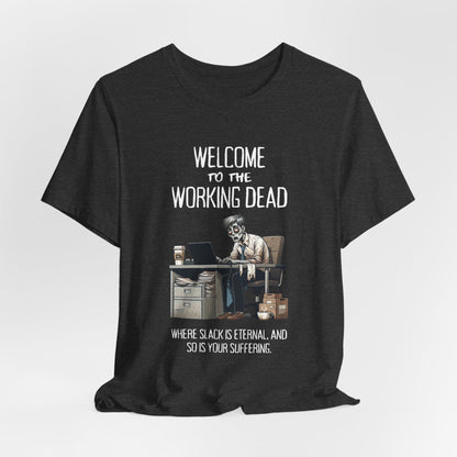 Working Dead – Funny Zombie Work Shirt | Office Apocalypse Tee | Undead Emails | Brain - Drain Humor - WishBug