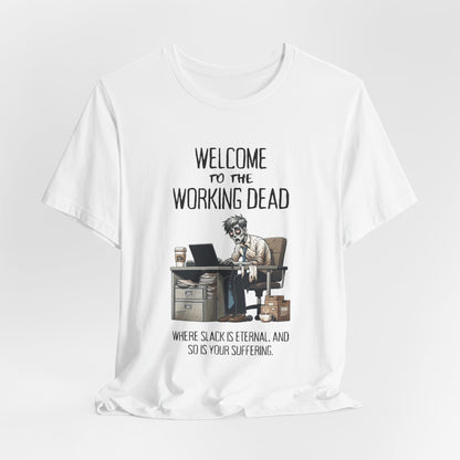 Working Dead – Funny Zombie Work Shirt | Office Apocalypse Tee | Undead Emails | Brain - Drain Humor - WishBug